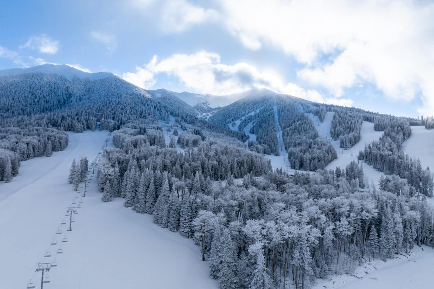 Drone photo of snowbowl